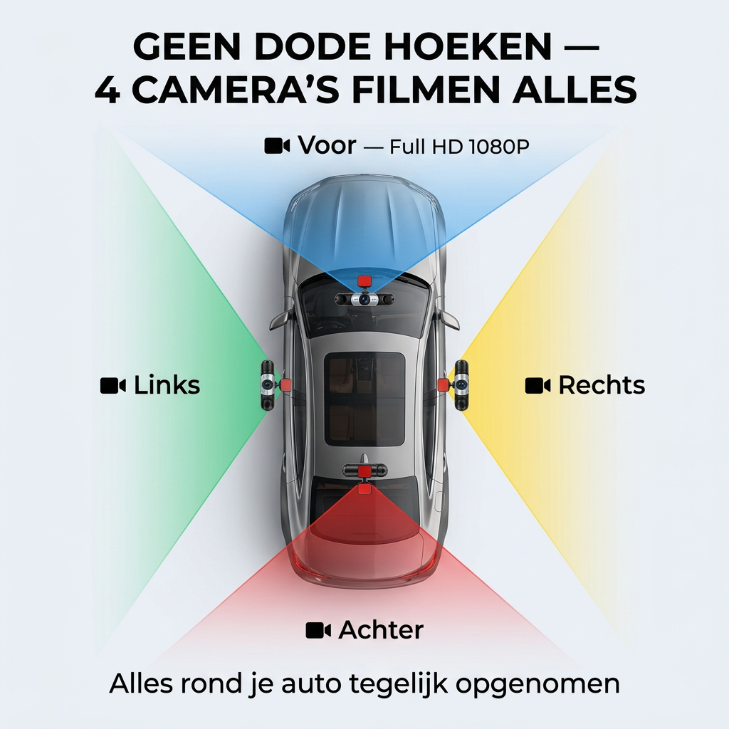 RoadGuard™ | De dashcam die álles rond je auto vastlegt