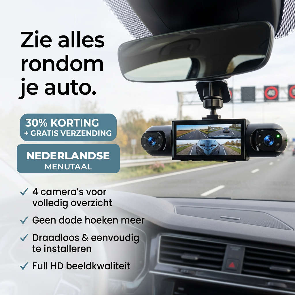 RoadGuard™ | De dashcam die álles rond je auto vastlegt
