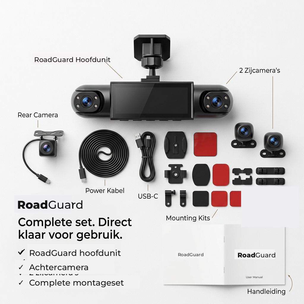 RoadGuard™ | De dashcam die álles rond je auto vastlegt