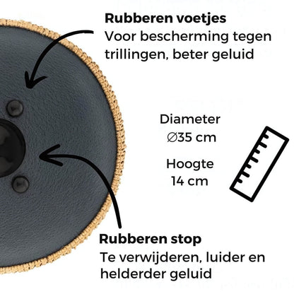 SereniTone™ Klanktrommel | Vind je rust in 5 minuten, zonder ooit een noot te hebben gespeeld