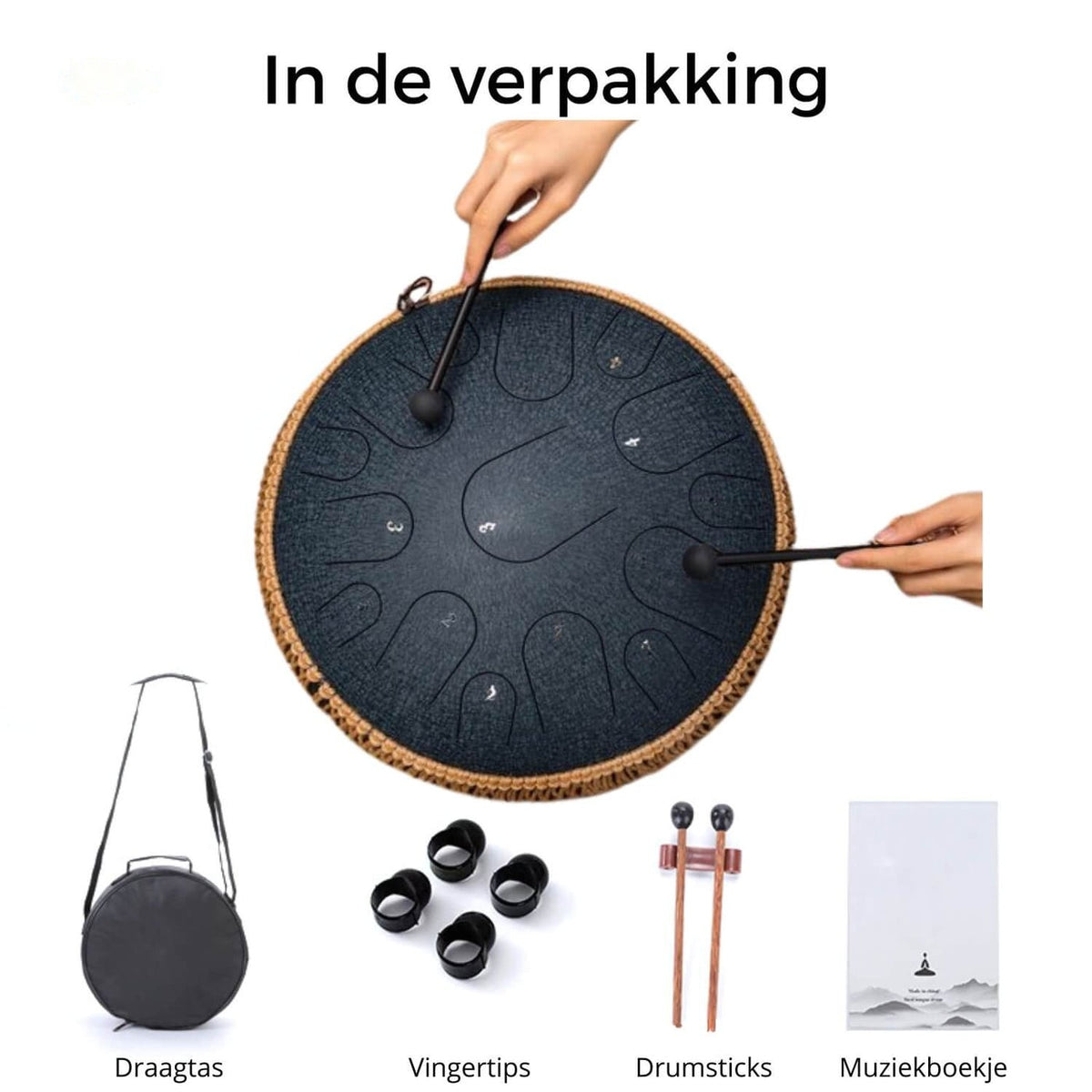 SereniTone™ Klanktrommel | Vind je rust in 5 minuten, zonder ooit een noot te hebben gespeeld