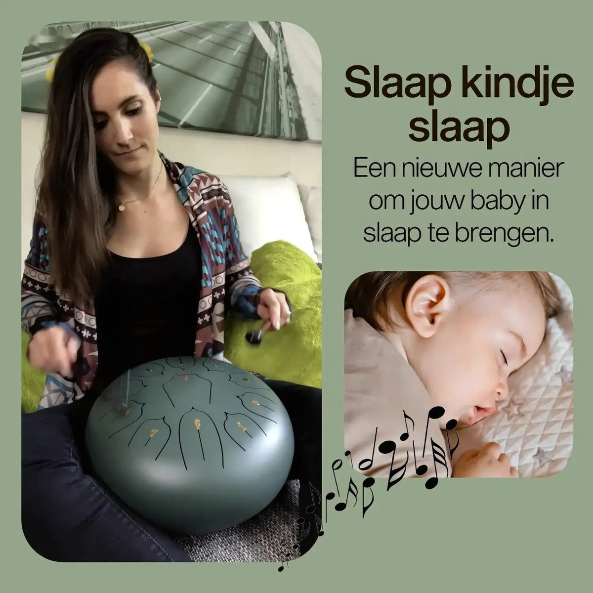 SereniTone™ Klanktrommel | Vind je rust in 5 minuten, zonder ooit een noot te hebben gespeeld