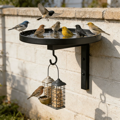 NestPerch™ | Vogelbad aan de muur voor een tuin vol leven
