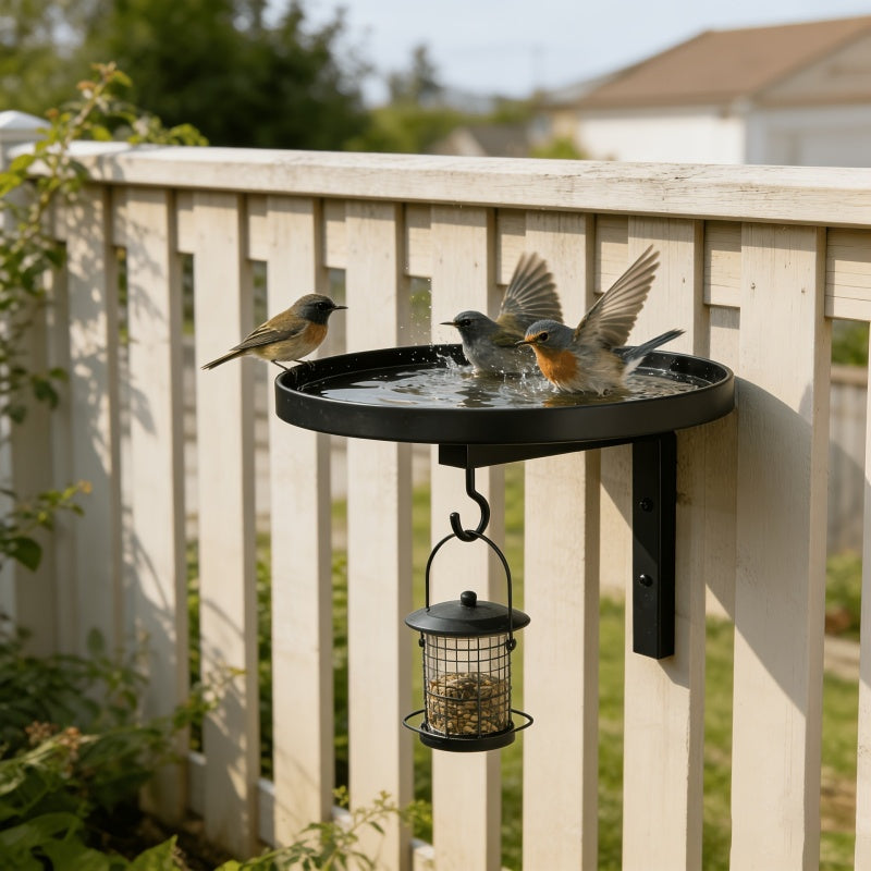 NestPerch™ | Vogelbad aan de muur voor een tuin vol leven