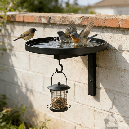 NestPerch™ | Vogelbad aan de muur voor een tuin vol leven