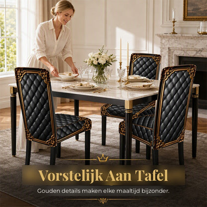 ThroneFit™ Barok Stoelhoes | Geef Je Eetkamer Een Vorstelijke Make-over — Zonder Nieuwe Stoelen Te Kopen