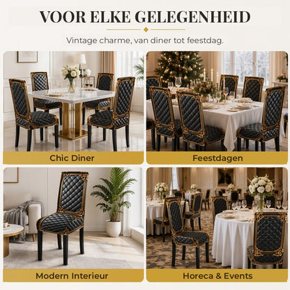 ThroneFit™ Barok Stoelhoes | Geef Je Eetkamer Een Vorstelijke Make-over — Zonder Nieuwe Stoelen Te Kopen