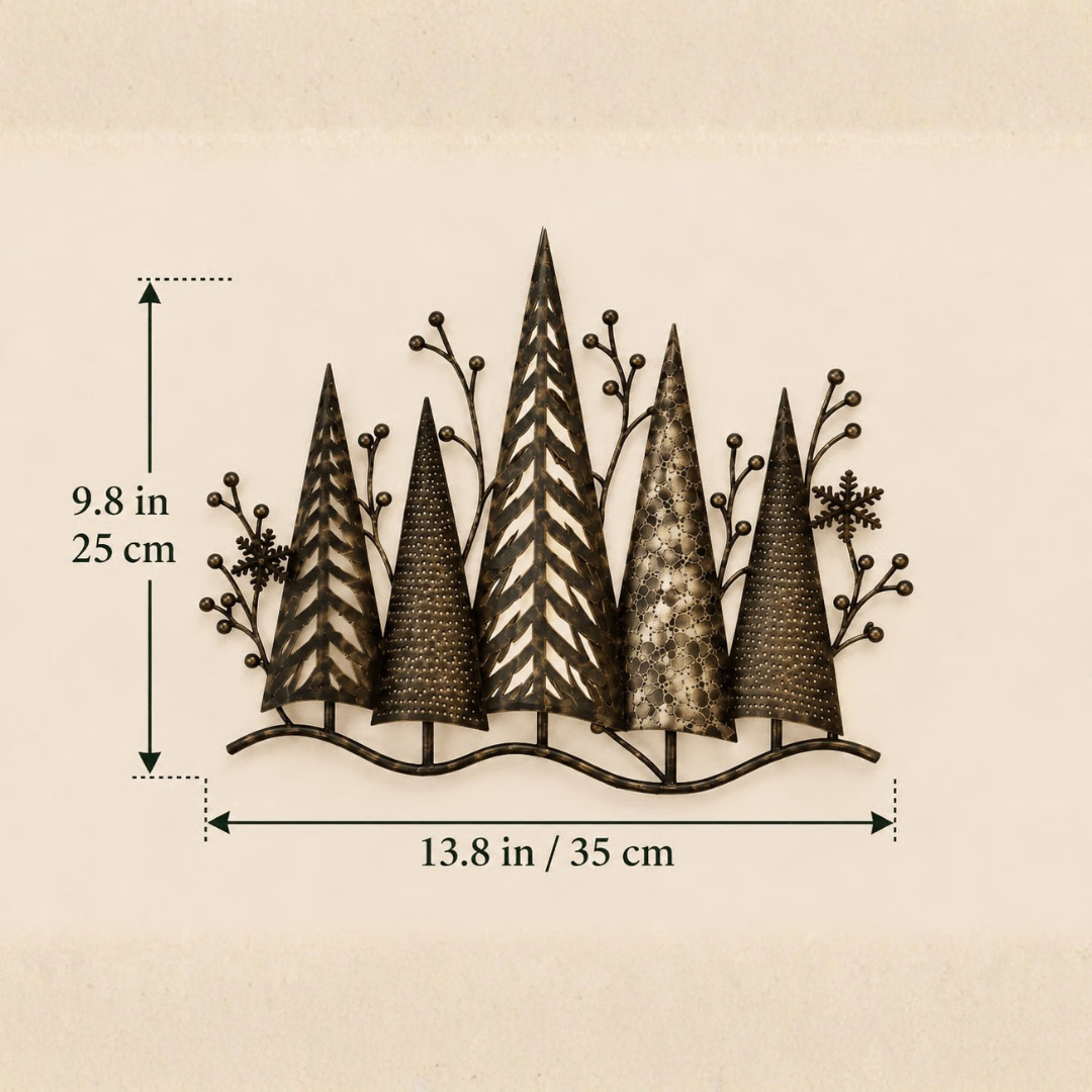 WinterPine™ Verlicht Boomsilhouet | Warme wintersfeer aan je muur — zonder gedoe