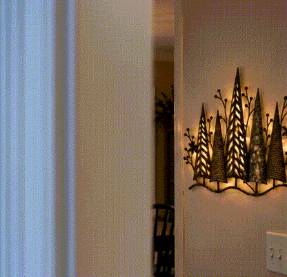 WinterPine™ Verlicht Boomsilhouet | Warme wintersfeer aan je muur — zonder gedoe